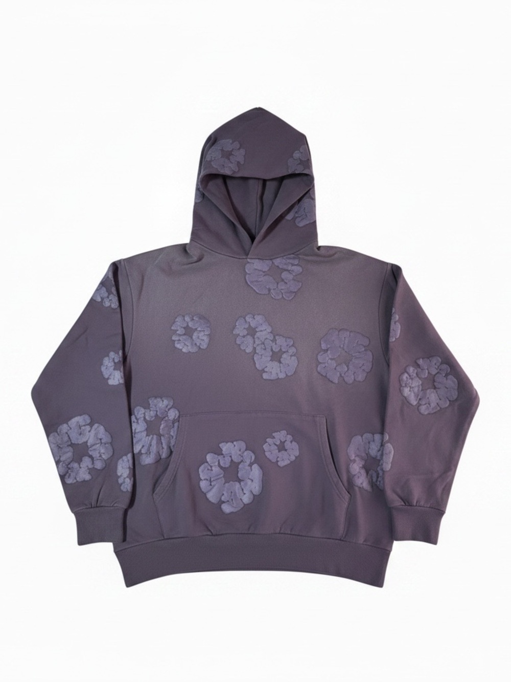 Denim Tears Big Cotton Wreath Purple Hoodie NWT Size Medium